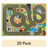 (20 pack) Melissa & Doug Jumbo Roadway Activity Rug, 4 Wooden Traffic Signs, 79"L X 60"W