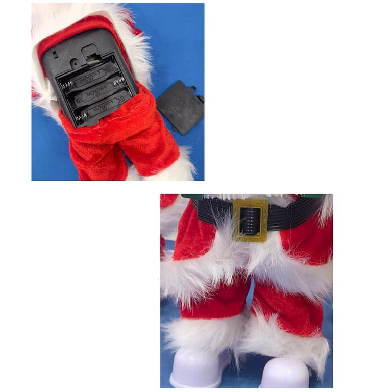 Electric Santa Claus Toy with Accordion, 12Inch Singing and