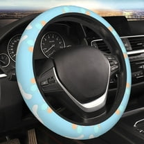 Gokiu Sanrio for Elastic Steering Wheel Cover Car Accessories Non-slip, Breathable and Sweat-Absorbent Fits 15 inch car steering wheel for Both Men and Women