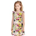 thumbnail image 1 of Vsdgher Chemises de Nuit Rétro Musicales pour Filles Robe de Nuit Manches Courtes à Volants Pyjama pour Fête-Petit, 1 of 6