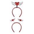 thumbnail image 1 of Diadema de San Valentín Decoración de fiesta Disfraz Chica Regalo de cumpleaños 2 piezas Salvador  aro de san valentin, 1 of 10