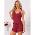 thumbnail image 2 of DARING DIVA Women's Rayon Lace Trim V Neck Cami Camisole Sleepwear L Brown, 2 of 7