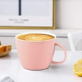 thumbnail image 6 of fMSDD Extra Large Coffee Mug, Pink Ceramic Coffee Cup, Soup Bowl with Handle 30oz for Office Home and Gift Idea, Dishwasher and Microwave Safe, 6 of 8