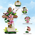 thumbnail image 3 of Jesus Series Building Blocks The Cross Flower Building Block Set for Adults, Christian Catholic Religious Home Decor Gift for Women and Mothers, 3 of 7