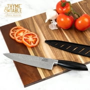 Thyme & Table Non-Stick Coated High Carbon Stainlless Steel 8 Damascus Chefs Knife