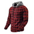 thumbnail image 1 of Camisas de Manga Larga Casual con Capucha a Damazos Personalizado Cuarto Cremallera Superior para la Apariencia Moderna Simplificada Y Camisas de Trabajo de Manga Larga de los Hombres, 1 of 9