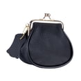 thumbnail image 2 of Cartera pequeña para mujer de piel sintética, práctica y elegante bolsa para dinero para viajes de negocios Negro, 2 of 8