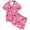 C293/Hot Pink, variant on XIYON Girls Pajamas Set Kids Animal Chicken Print Short Sleeve Button Up Top With Shorts 2 Piece Pjs Nightwear Sleepwear Classic 10-11Years