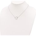 thumbnail image 3 of Sterling Silver Rhodium-Plated 18In Heart Necklace (16 X 1.14) Made In Thailand qg4368-16, 3 of 5