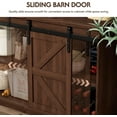 thumbnail image 7 of Shahoo Farmhouse Sideboard Buffet Cabinet, Coffee Bar Storage with Sliding Barn Doors, Shelf for Home Dining Room, Espresso, 7 of 7