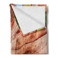 thumbnail image 2 of Americana Soft Flannel Fleece Blanket, Elves Chasm Colorado River Plateau Creek Grand Canyon Image Print, Cozy Plush for Indoor and Outdoor Use, 60" x 80", Pale Brown Scarlet Green, by Ambesonne, 2 of 5