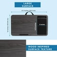 thumbnail image 5 of Home Office Lap Desk with Device Holder, Mouse Pad and Phone Holder - Grey Wood Grain - Fits 15.6" Laptop, 5 of 6