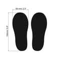 thumbnail image 2 of Uxcell 5.9x2.3" Footprints Floor Stickers Footprint Wall Stair Decal Sticker, Black 4 Pairs, 2 of 6