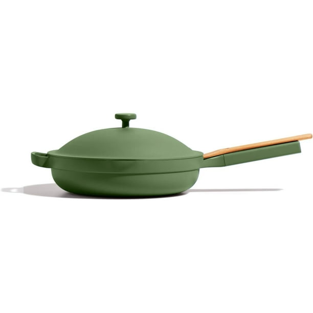 Sartén grande Always Pan Our Place de 2.0-12.5” (4 cuartos) antiadherente, de cerámica libre de toxinas | Sartén de aluminio 10 en 1 patentada | Apta para horno, inducción y todo tipo de cocinas hasta
