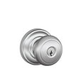thumbnail image 2 of Schlage F51A LAT 626 Latitude Lever Keyed Entry - Satin Chrome, 2 of 3