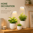 thumbnail image 5 of Fyniora Plant Grow Light-2 Pack, Full Spectrum LED Plant Light for Indoor Plants, Height Adjustable Growing Lamp with Auto on/off Timer 3/9/12H, 10 Dimmable Brightness, Ideal for Small Plants, White, 5 of 8