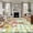 Green, variant on Rectangle Area Rugs 2 x 3 Ft, Easter Bunny Eggs Non-Slip Residential Carpet, Spring Tulips Rustic Rabbits Grey Plaid Indoor Crawling Mats Runner Rugs for Living Room/Dining Room/Bedroom