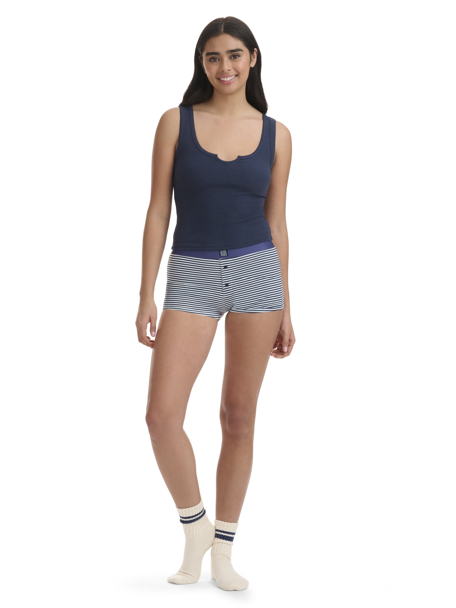 Mills by Millie Bobby Brown Women's Sleep Cheeky Boxer Shorts, Sizes XS-XXXL