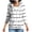 White, variant on Winter Womens Jackets Printed Long Sleeve Zip up Hoodie Jacket Pocket Hooded Sweatshirt Top Striped Jacket Hoodie Coats My Items My Order