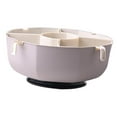thumbnail image 2 of Baoblaze Draining Basket Divided Serving Dishes for Candy Storage and Drainage Veggie L Gray White, 2 of 8