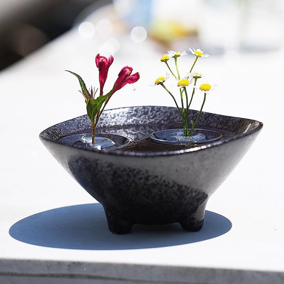 Macetas hidropónicas flotantes de 5 piezas para arreglos florales frescos - Elegantes recipientes de viento en la frontera para decoración del hogar u oficina