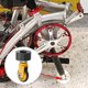 thumbnail image 3 of 2x Ruedas Pequeñas Aleación de Aluminio, Ruedas Giratorias 33.9mm, Rueda Auxiliar Rotación Suave Universal 360  degree Fácil de Mover para Plegabl Cola  Rueda fácil de bicicleta plegable, 3 of 7