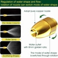 thumbnail image 5 of Upgrade Water Hose Nozzle Long Rod Garden Hose Nozzle Heavy Duty metal Brass sprayer 360° Rotaing spray gun for car wash, Plants and Lawn,Patio Gardening, Pets Shower Hose Nozzle + Quick Connector, 5 of 5