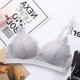 thumbnail image 2 of Sujetador con correa para mujer Sujetador push-up sexy Bralette con diseño de encaje para niña Sujetador de copa 3/4 transpirable sin alambre, Gris plateado, 80 = 36AB Advancent AP001484-15B, 2 of 7
