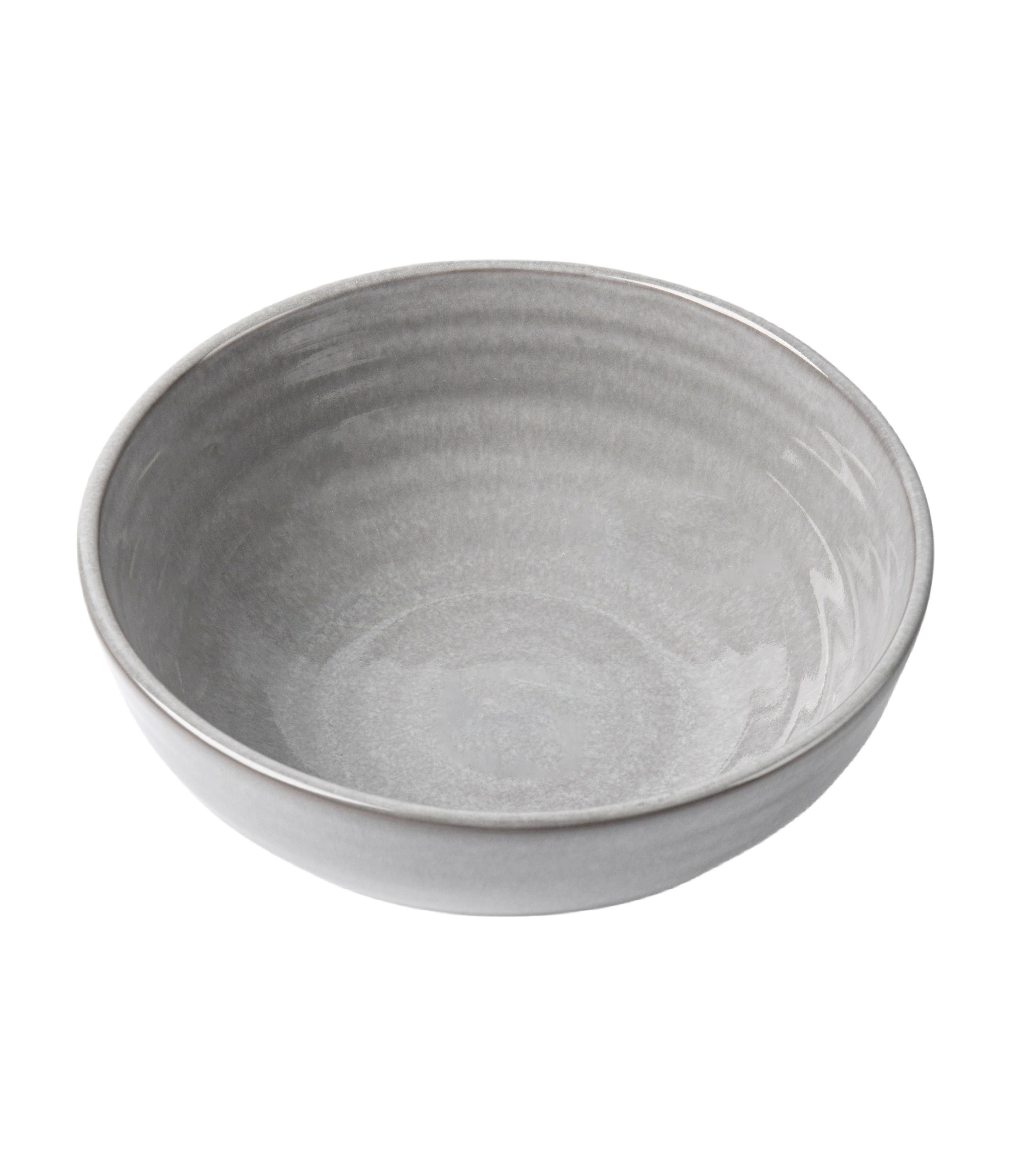 Better Homes & Gardens-Collins Grey Stoneware Round Cereal Bowl