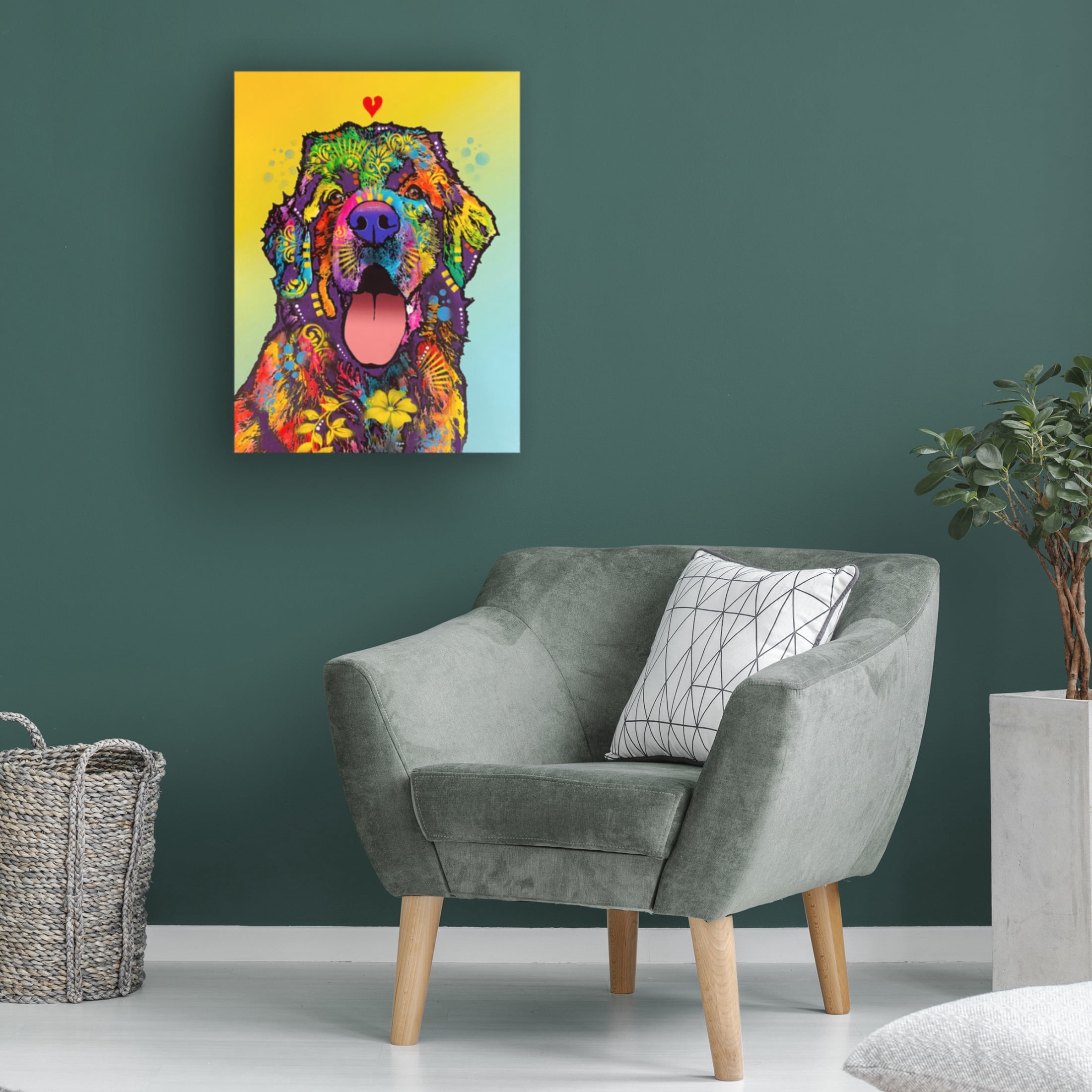 Canvas Wall Art - Dean Russo- Exclusive 'Tell Tale Heart' Wall Art for Living Room, Bedroom, or Office Décor by Trademark Fine Art - 35 x 47 Inches