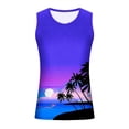 thumbnail image 6 of IROINNID Round Neckline Tank Tops For Men Sleeveless Sports Tank Tops Vest Pullover Graphic Print Tops, 6 of 6