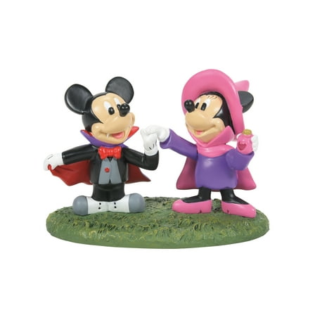 Department 56 Disney Village Mickey & Minnie's Costume Fun Halloween Figurine 2.38in H