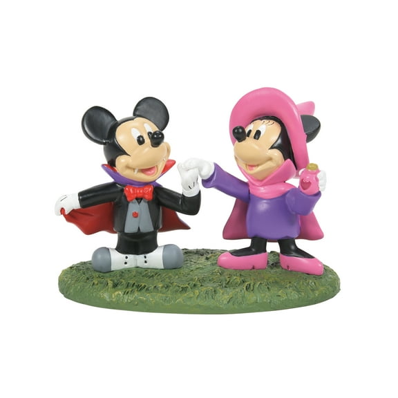 Department 56 Disney Village Mickey & Minnie's Costume Fun Halloween Figurine 2.38in H