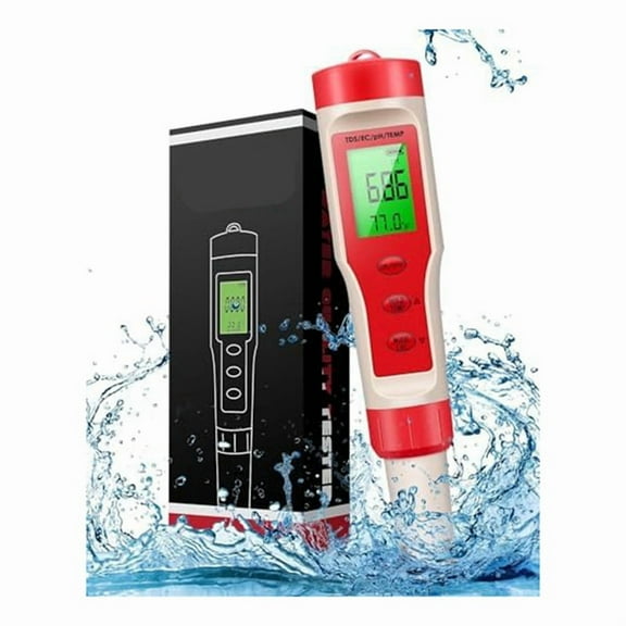 4-In-1 PH Meter, PH Meter, Digital PH Tester 0.01 High Accuracy with 0-14 PH Measurement Range,for Hou