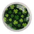thumbnail image 1 of 4 Pcs Clover Leaf Knobs for Kitchen Cabinet Cupboard Dresser Bookcase Drawer Pulls Handles Round Home Decor, 1 of 5