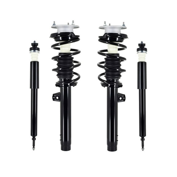 Set 4 Front Quick Complete Strut-Coil Spring-Rear Shock Kit For 2013-2015 BMW X1 sDrive28i
