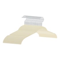 Unique Bargains Velvet Non-Slip Durable Space Saving Clothes Hangers 20 Packs Khaki