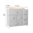 thumbnail image 4 of Dextrus Fabric Storage Tower Dresser with 7 Drawers Organizer Unit For Bedroom Modern Light Gray, 4 of 10
