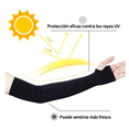 thumbnail image 2 of Set Mangas  Bloosom Protectoras Para Brazos Protección Solar Uv,3 Pares Negro, 2 of 4