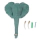 thumbnail image 2 of Gancho de pared simple con cabeza de elefante BuyWeek Resina, 2 of 14