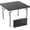 Black(38 inches), variant on AOEIUY 42" Fold in Half Square Table, Bi-Folding Commercial Portable Plastic Dining Table for Kitchen Outdoor Party Wedding Event, White