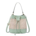 thumbnail image 1 of Bundle Pocket Straw Crossbody Bag Commute Handbag Drawstring Bucket Bag Messenger Bag Large Capacity Beach Shoulder Bag Girls, 1 of 5