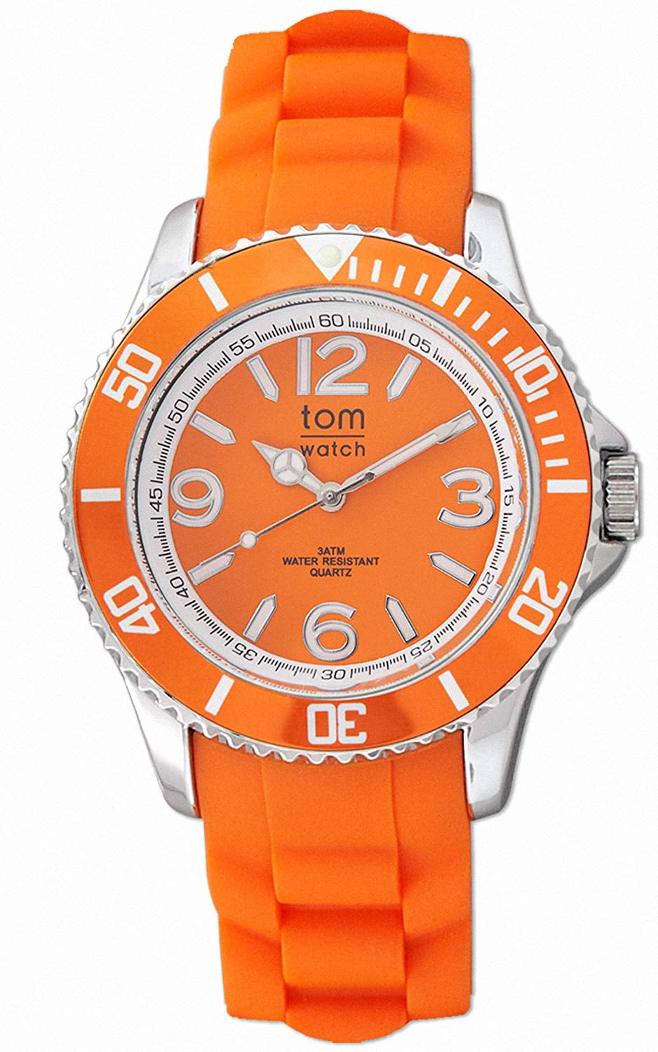 TOM WATCH WATCH TOM WATCH STAINLESS STEEL ORANGE ORANGE UNISEX MEN