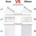 thumbnail image 2 of Luces de pared LED, lámpara de pared interior moderna, iluminación de 2 piezas, lámpara de pared LED de 6 W, lámpara de pared arriba y abajo de 3000 K para sala de estar, dormitorio, pasillo [Clase, 2 of 5