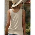 thumbnail image 7 of Women Summer Deep V Neck Tank Top Loose Fit Flowy Sleeveless Shirt, 7 of 7