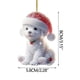 thumbnail image 2 of Diamond Crystal Critter Acrylic Keychain Pendant Car Interior Decorations Christmas Ornament Hanging Sign for Holiday Party Gift, 2 of 5