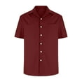 thumbnail image 5 of Kovlvoll Button down Shirts for Men Summer Lightweight Casual Fashion Turndown Collar Comfy Short Sleeve Shirt Tops, 5 of 7