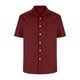 thumbnail image 5 of Mens Manga Corta Botón Abajo Camisas Cuello de Vuelta Color Sólido Casual Blusa, Moda Verano Poliéster, 5 of 9
