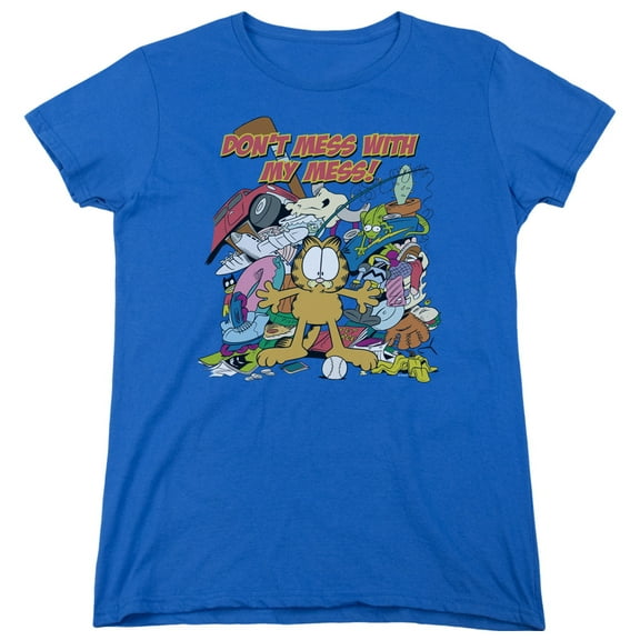 Garfield My Mess S/S Women's T-Shirt Royal Blue