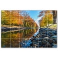 thumbnail image 1 of Picture-Tiles.com: River Ceramic Tile Wall Mural WAL500909-64S. 25.5"W x 17"H using (24) 4.25" x 4.25" Ceramic Tiles-Satin Finish, 1 of 3